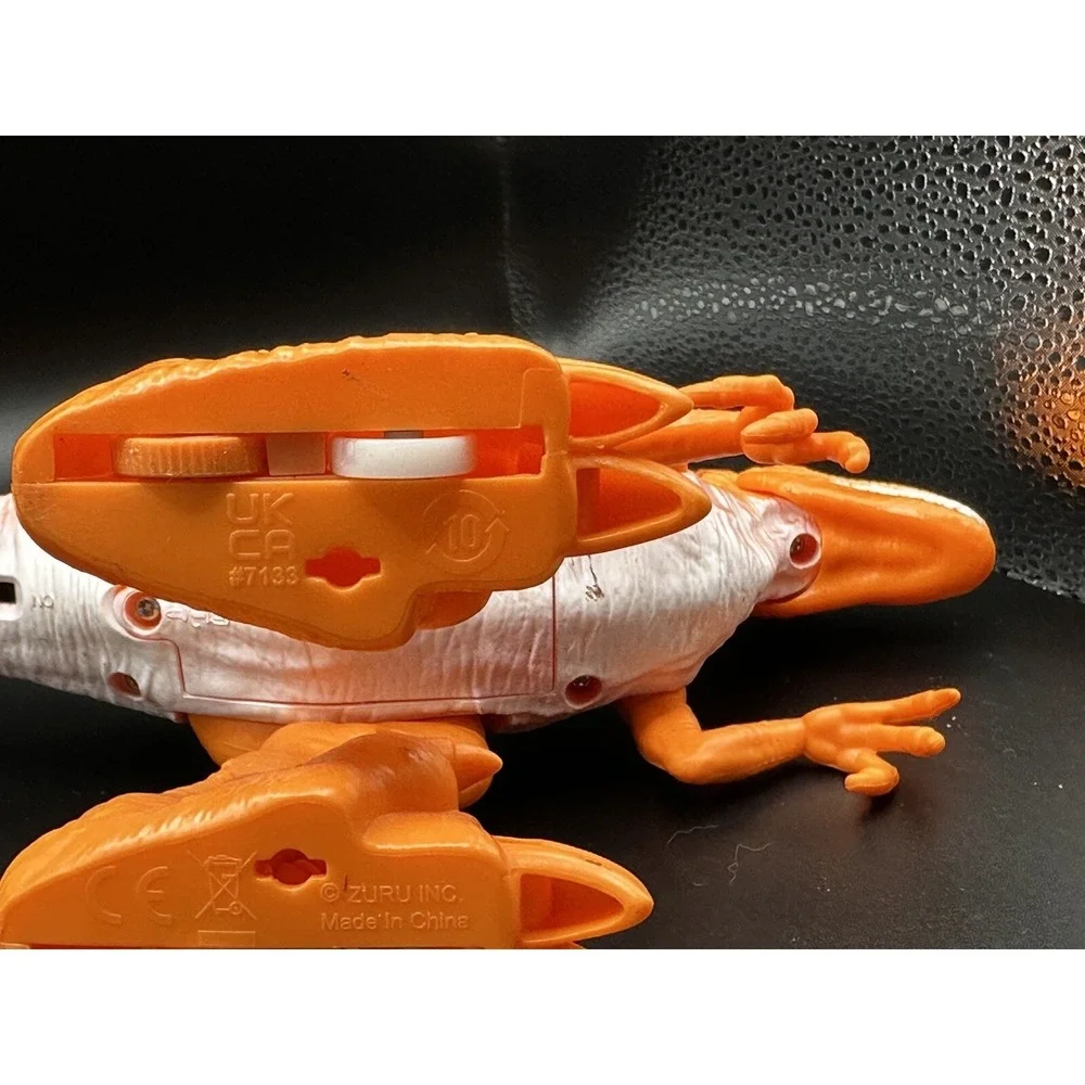 Zuru‎ Robo Alive Dino Wars Attacking Velociraptor Orange Walks Lights Up Chomps